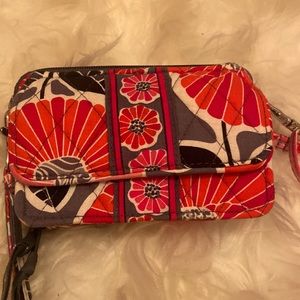 Vera Bradley floral crossbody wallet
